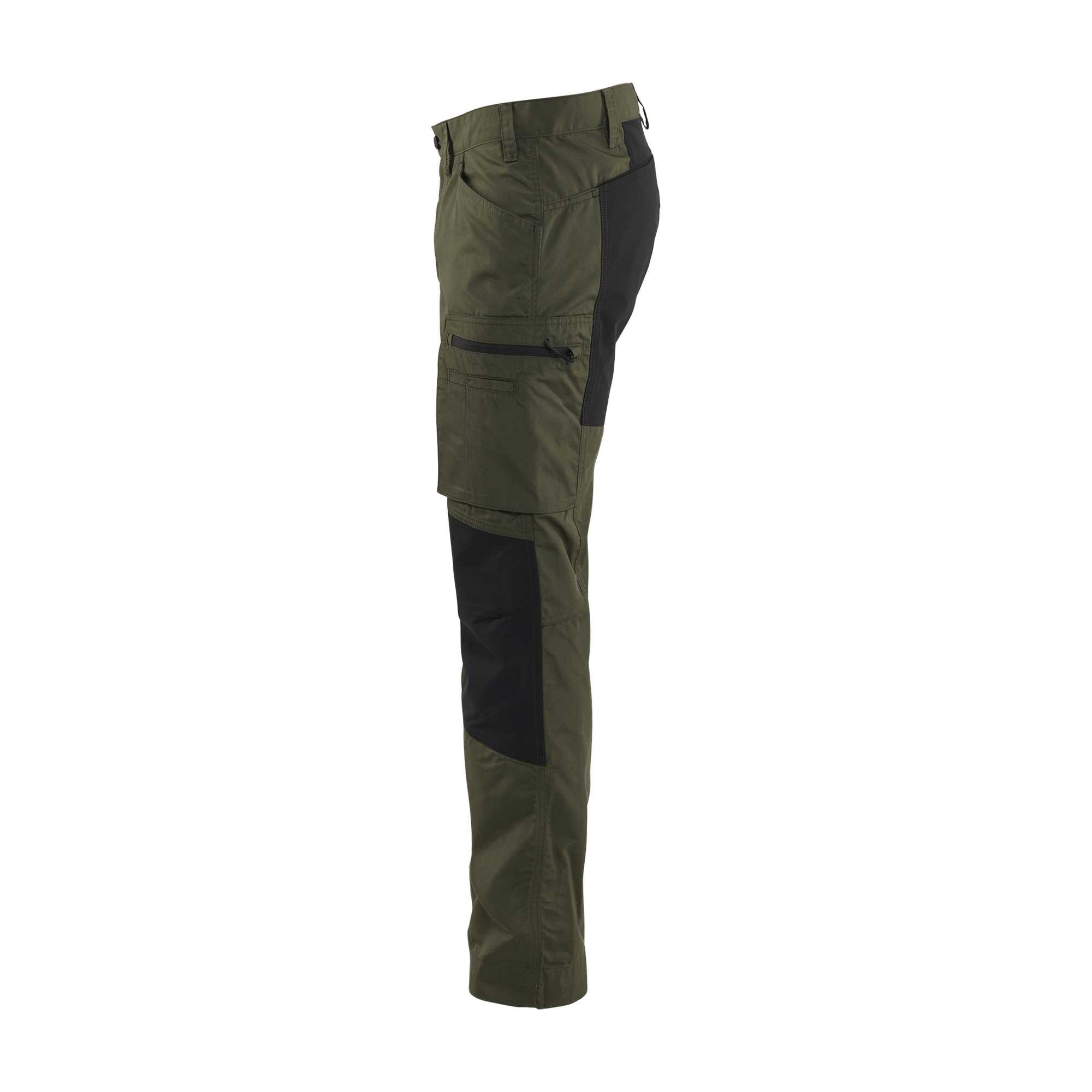 BLAKLADER 14591845 Service Trousers with Stretch Work Trousers Men - stretch panels